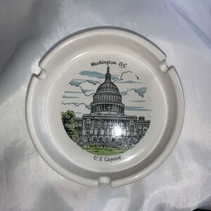 US capital Washington DC Building Vintage Ceramic Ashtray